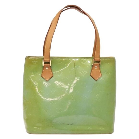 LOUIS VUITTON Monogram Vernis Houston Hand Bag Baby Blue M91005 LV Auth ep10362 - Picture 12 of 16